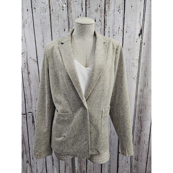 AMANDA + CHELSEA Women's XL Beige Single Button Blazer Suit Coat Sport Jacket - Picture 1 of 9